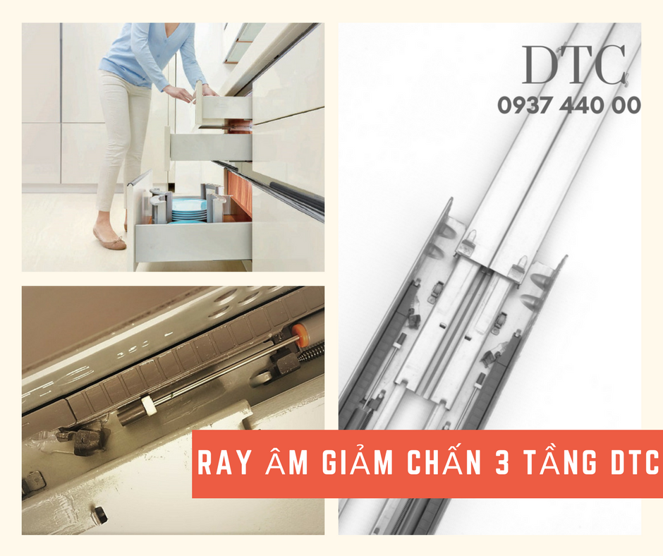 Thanh ray trượt ngăn kéo thương hiệu DTC chất lượng đáng tin cậy